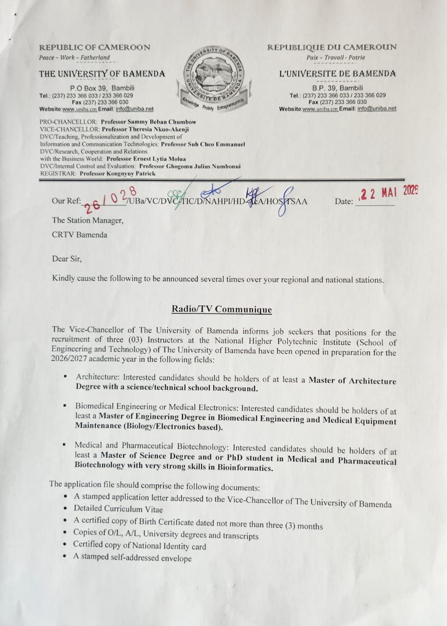 Recruitment of Instructors in NAHPI